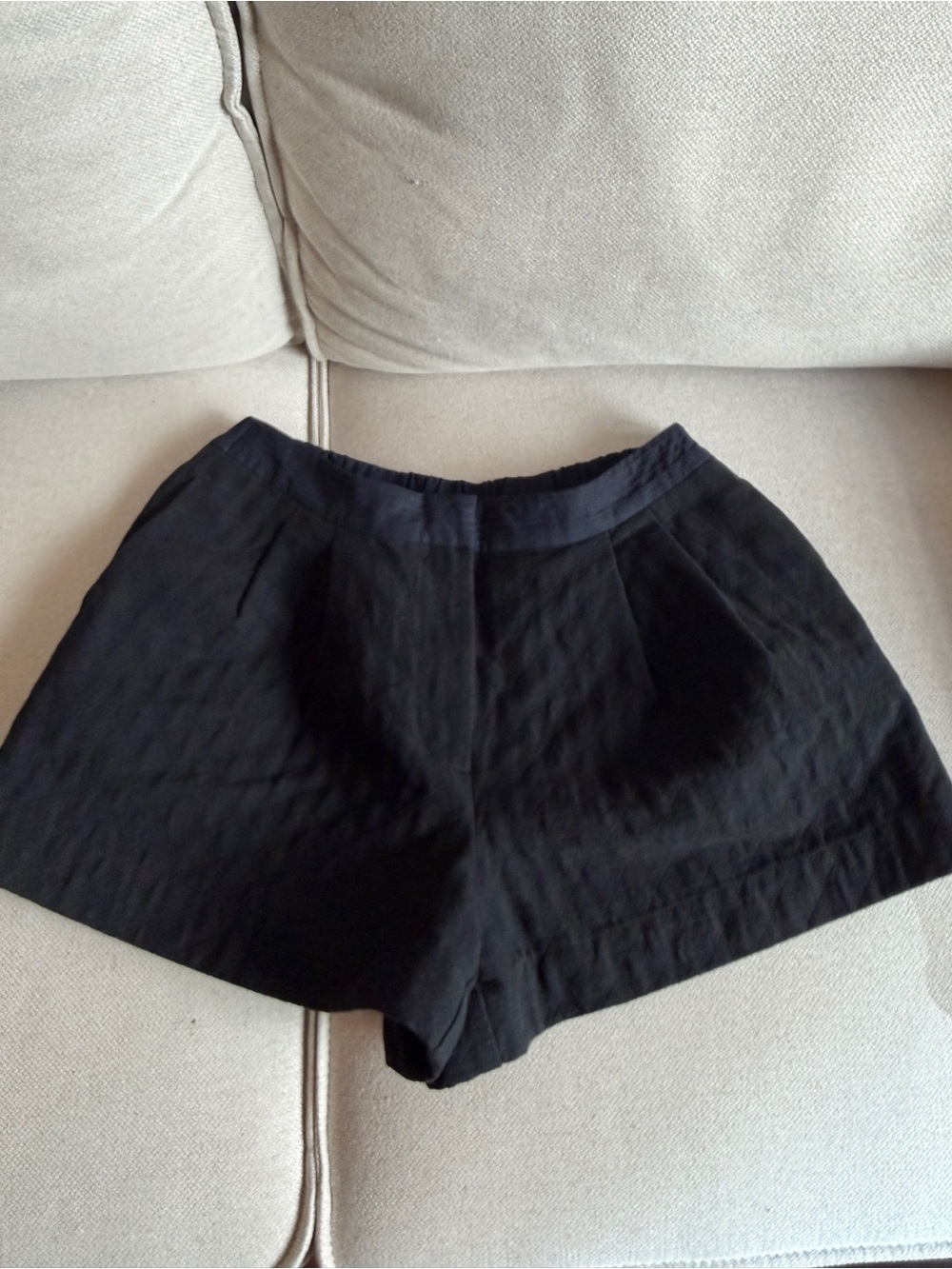 3.1 Phillip Lim Black High-Waist Tailored Shorts